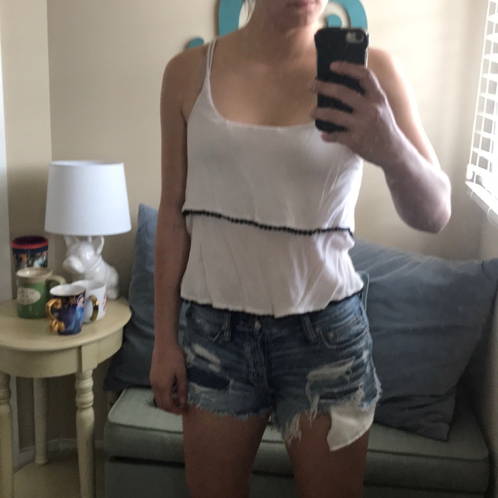 White tank top